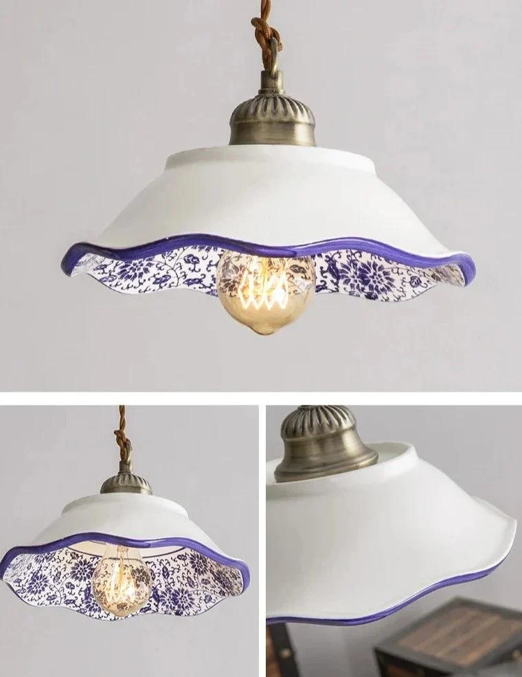 Ceramic Vintage Hanging Indoor Décor Pendant Lights - Istanbullu