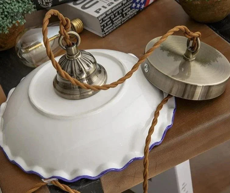 Ceramic Vintage Hanging Indoor Décor Pendant Lights - Istanbullu