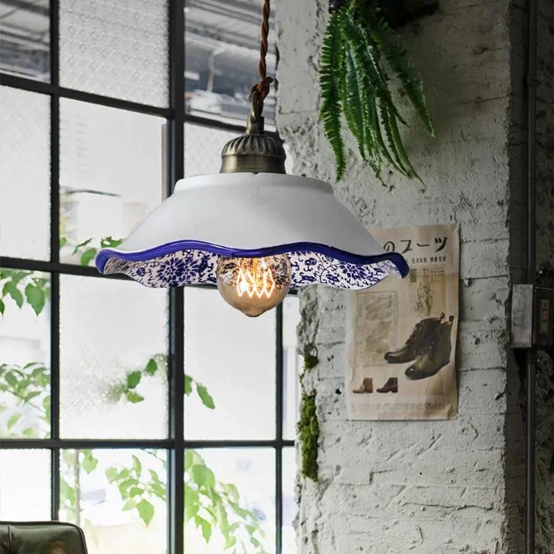 Ceramic Vintage Hanging Indoor Décor Pendant Lights - Istanbullu