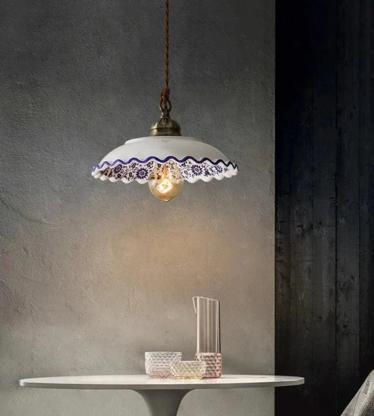 Ceramic Vintage Hanging Indoor Décor Pendant Lights - Istanbullu