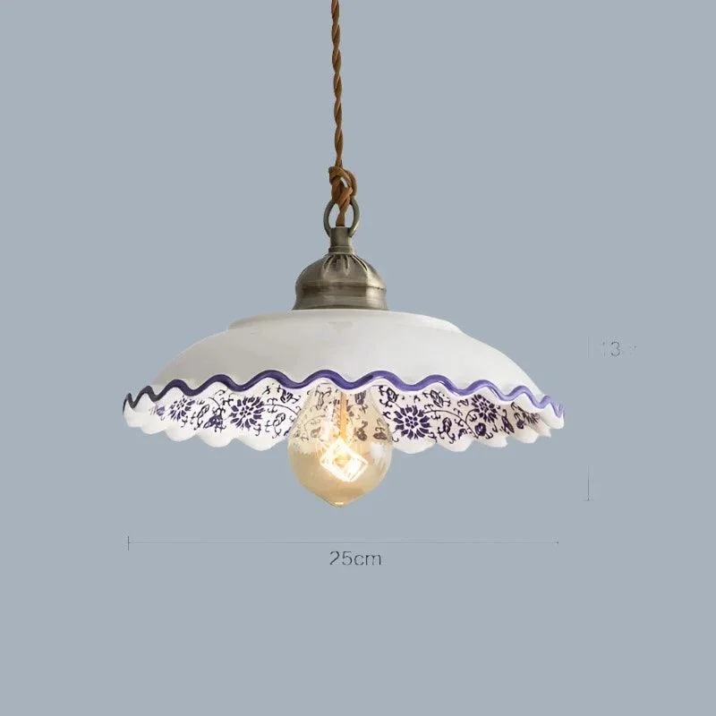 Ceramic Vintage Hanging Indoor Décor Pendant Lights - Istanbullu