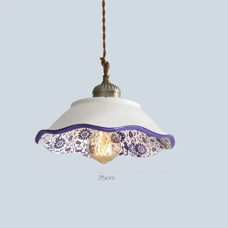 Ceramic Vintage Hanging Indoor Décor Pendant Lights - Istanbullu